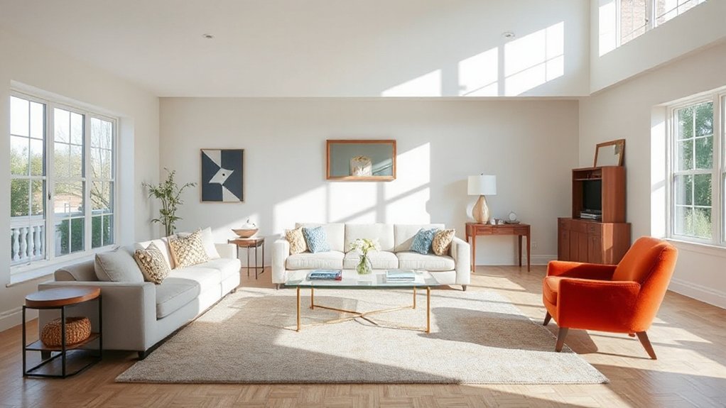 balanced room size design