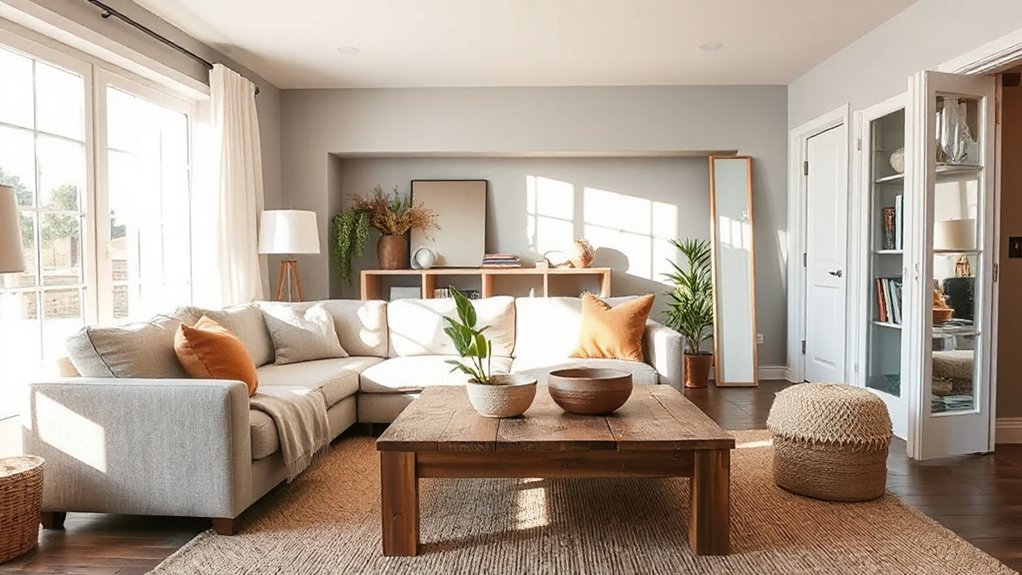 budget focused living room design