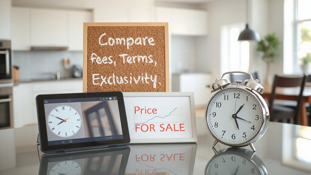 compare agent contract terms