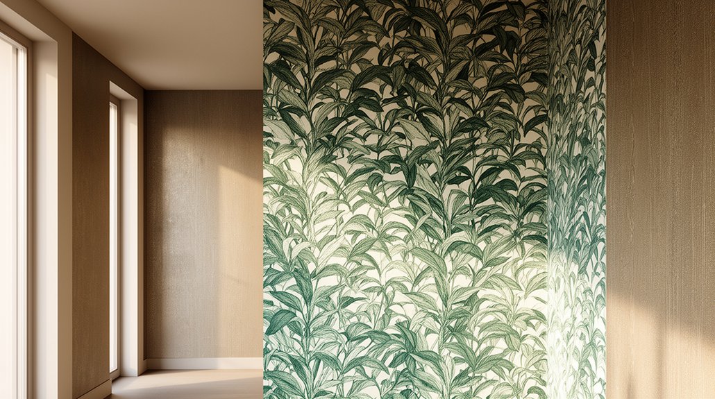 decorate walls with wallpaper
