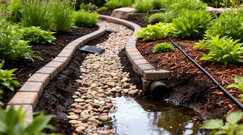 enhance garden water drainage