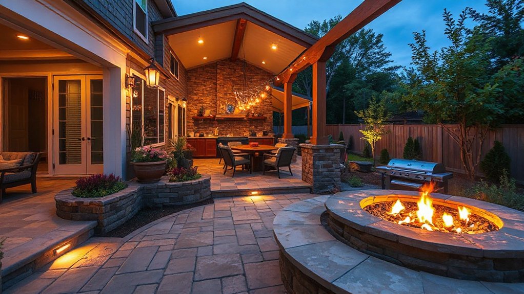 layered outdoor lighting design