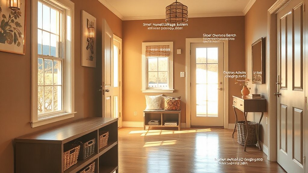 organized accessible entryway essentials