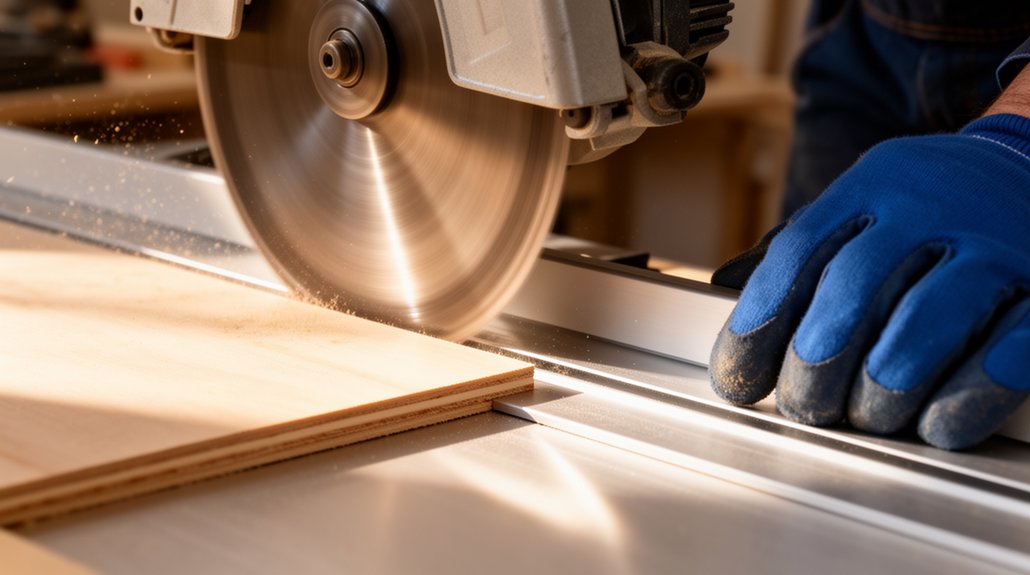 precise circular saw cutting