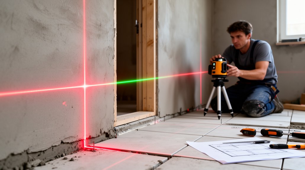 precision laser level usage