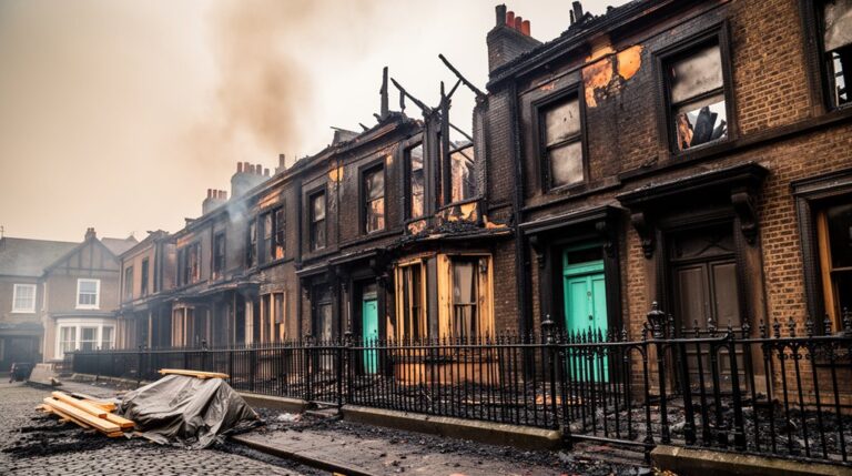 rebuilding victorian terrace fire