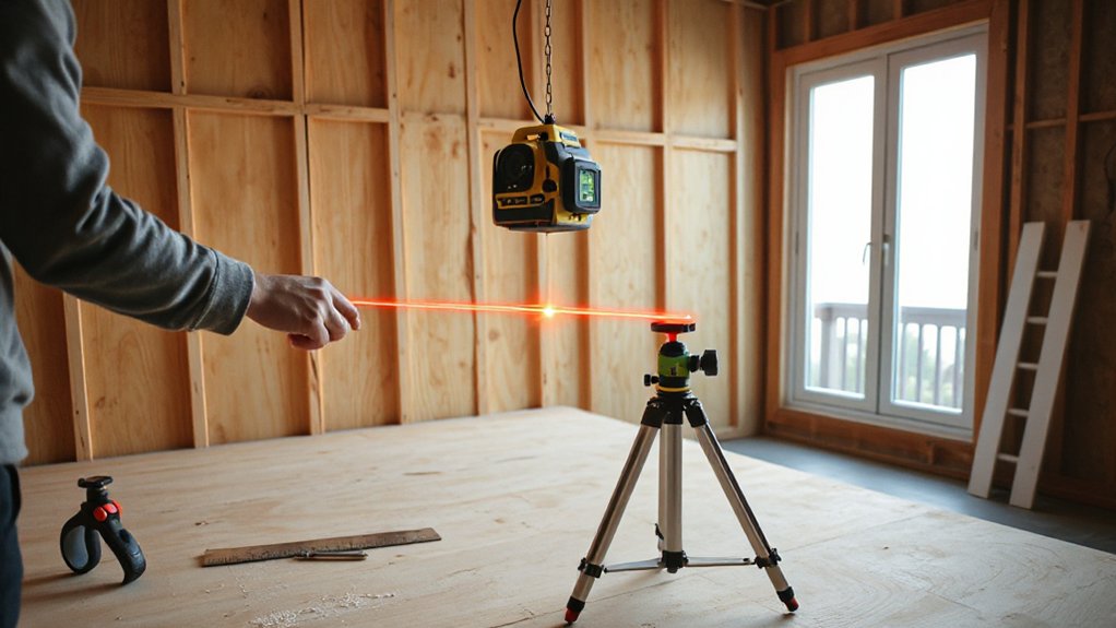 How To Use A Laser Level to set precise measurable targets