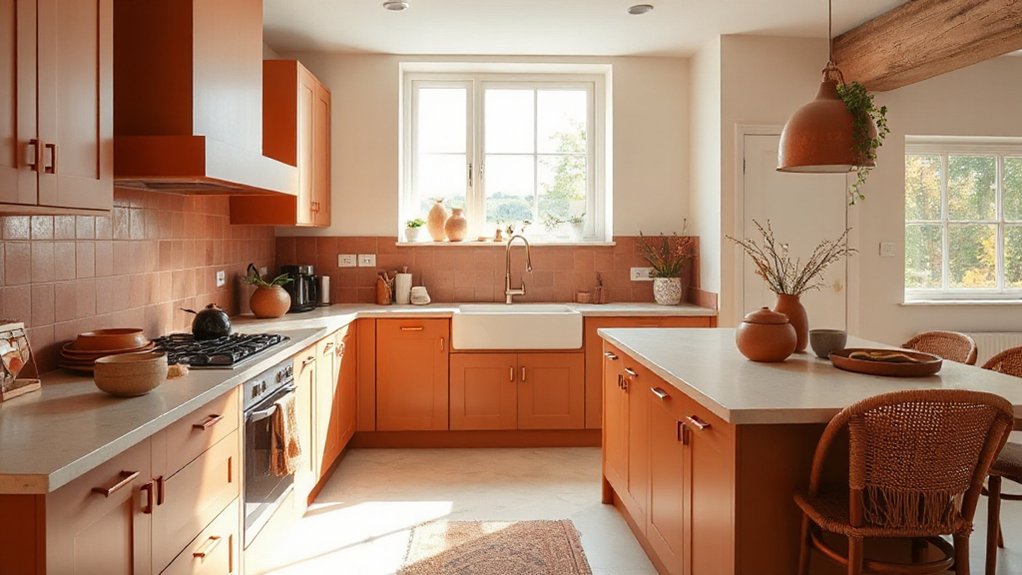 warm earthy kitchen palette
