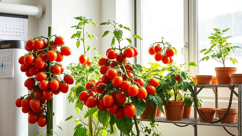 year round indoor tomato cultivation